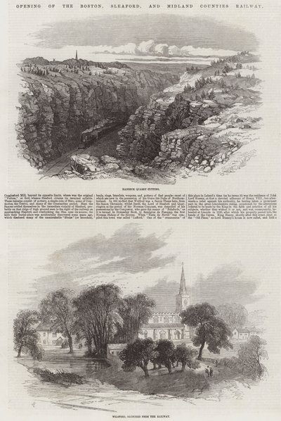 Ouverture du Chemin de Fer de Boston, Sleaford et des Comtés du Midland - Samuel Read